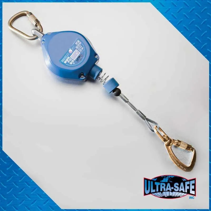 20 FT Cable Retractable Lanyard w/3600 Lb Gates Top & Bottom | US-HN20