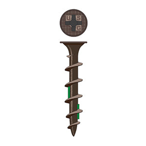 USG Sheetrock Tools #6 X 1-5/8" Textured Head, Coarse Thread Drywall Screw w/ TENZ [Bulk]