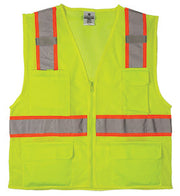 Ultra-Cool Mesh 6-Pocket Lime Vest (3XL)