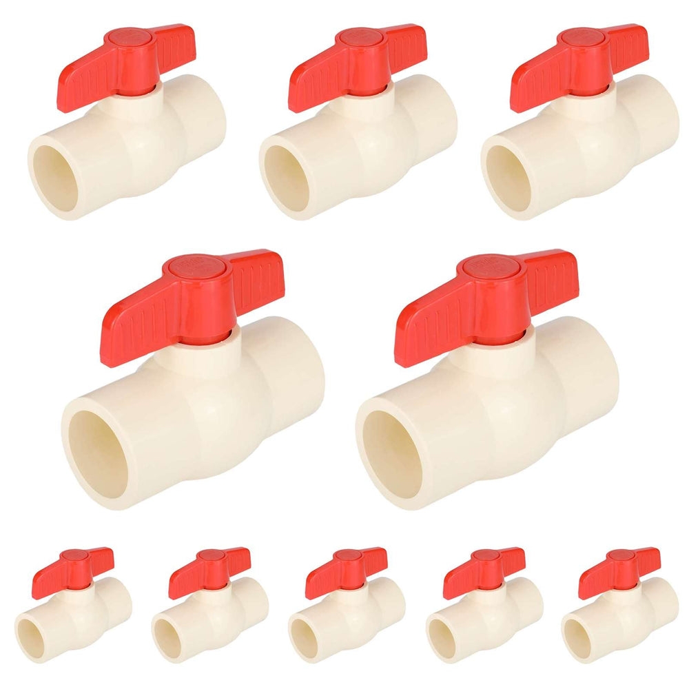 10 Pcs 1" CPVC Ball Valve (Solvent)