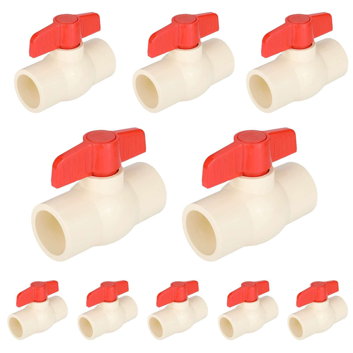 10 Pcs 1" CPVC Ball Valve (Solvent)