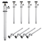 10 Pcs 1/2" Push Fit x 3/4" Hose Bibb, 6" Anti Siphon Frost Free Sillcock