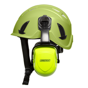 Ventilated Work at Height Hard Hat with Mounted Earmuffs