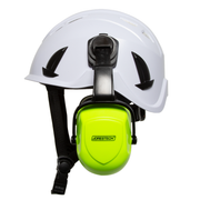 Ventilated Work at Height Hard Hat with Mounted Earmuffs