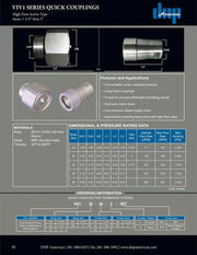 VIV1-24-24N-NPT | 1 1/2" screw type nipple body with 1 1/2" female NPT threads. ( VIV1.3939.013 Z)  with Gray Nickel Plating