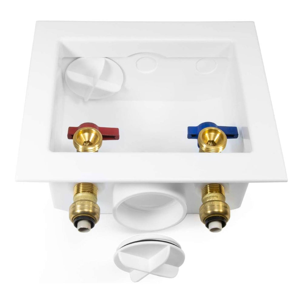 1/2" Push Fit Inlet, Washing Machine Outlet Box