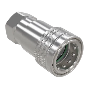 ANV-SS-04-04C-NPT | 1/4" Coupling with NPTF; 316 Stainless Steel