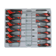 Teng Tools 12 Piece Screwdriver Set (Flat, PH, PZ) - MD912N