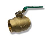 BFT6C0375F | 3/8" 150 SWP/600 WOG, Thrd, FP, 2PC, Brass Ball Valve