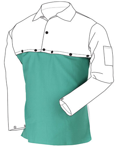 Black Stallion 24 Inch FR Cotton Welding Bib F9-24B