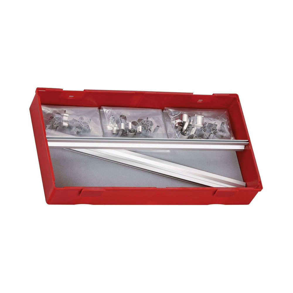 Teng Tools 32 Piece Aluminum Rail and Socket Clip Tool Set For Socket Storage - TTALU