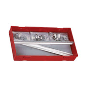 Teng Tools 32 Piece Aluminum Rail and Socket Clip Tool Set For Socket Storage - TTALU