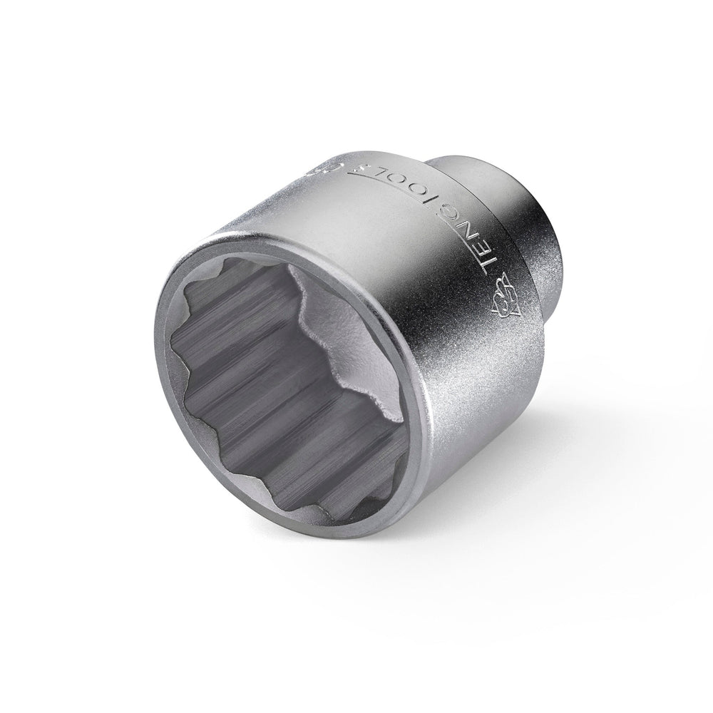 Teng Tools 2 Inch 12 Point SAE Shallow 3/4 Inch Drive Chrome Vanadium Socket | Mechanic Tool | Hand Tool - M340164-C