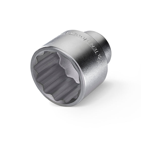 Teng Tools 2 Inch 12 Point SAE Shallow 3/4 Inch Drive Chrome Vanadium Socket | Mechanic Tool | Hand Tool - M340164-C