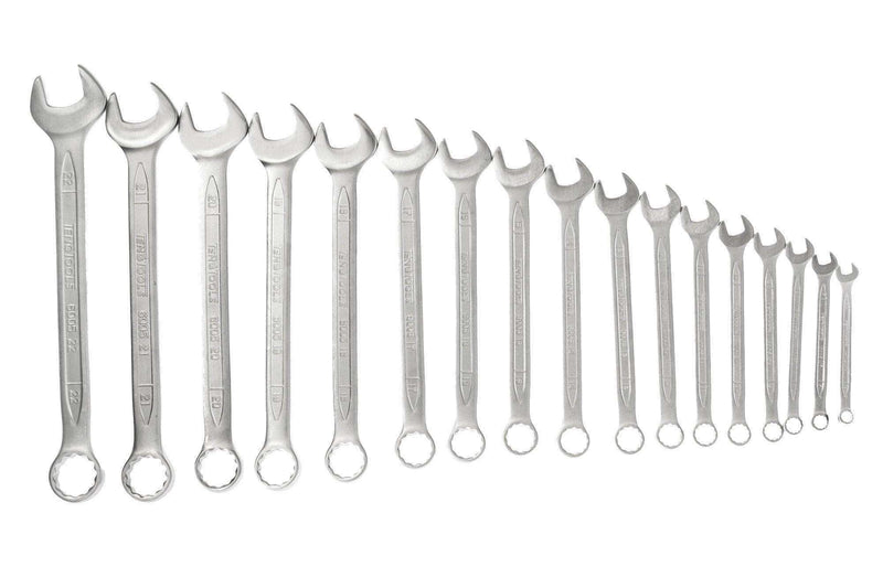 Teng Tools 17 Piece 12 Point Metric Combination Wrench Set (6MM - 22MM) - 6517