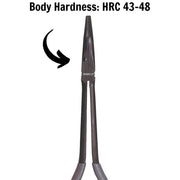 Teng Tools 11 Inch 45 Degree Bent Long Nose Long Reach Slim Jaw Pliers - AT097