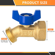 10 Pcs 3/4" FNPT X 3/4" GHT Spigot, Hose Bibb Valve