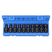 Grey Pneumatic 1210UM 3/8" Drive 10-Piece Universal Metric Impact Socket Set (10mm - 19mm)