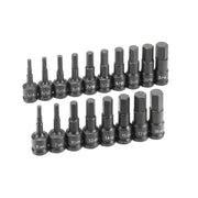 Grey Pneumatic 1598HC 1/2" Drive 18-Piece Master Combo SAE & Metric Impact Hex Driver Set