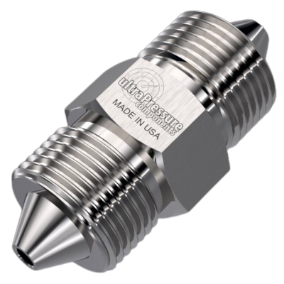 5404-4H6H | 1/4" HP Male x 3/8" HP Male, Stainless Steel - 60K psi