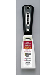 Hyde Tools 01140 Black & Silver® 1-1/2” Stiff SS Putty Knife/Scraper (Stainless Steel)