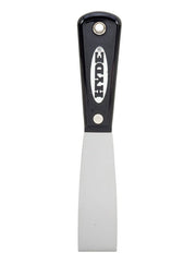 Hyde Tools 02050 Black & Silver® 1-1/4” Stiff Putty Knife/Scraper (High Carbon Steel)