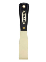 Hyde Tools 02080 Black & Silver® 1-1/4” Stiff Chisel Brass Putty Knife/Scraper (Non-spark Brass)