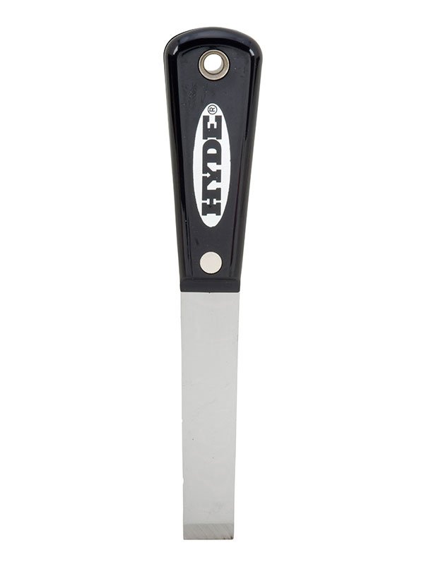Hyde Tools 02205 Black & Silver® 3/4” Stiff Chisel Edge Putty Knife/Scraper