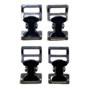 Alligator Buckle Tourniquet Buckle 1" Nickle Plated Clamp | 4 PACK