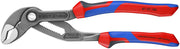 KNIPEX 87 02 180 Cobra 7 1/4" High-Tech Water Pump Pliers with KNIPEXTEND Comfort Grips