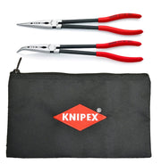 Knipex Extra Long Needle Nose Pliers Set With Pouch 2 Piece 9K 00 80 128 US
