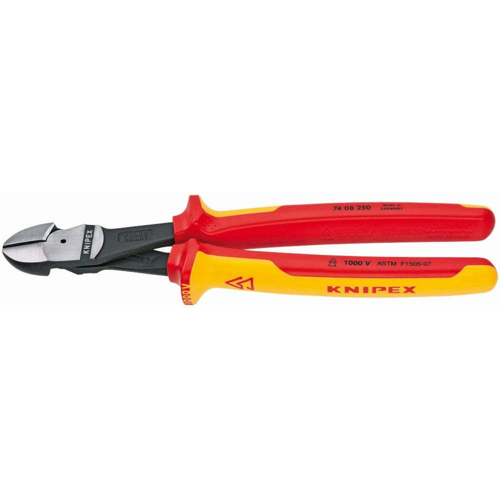 Knipex High Leverage Diagonal Cutters 1000V Insulated 10" 74 08 250 US