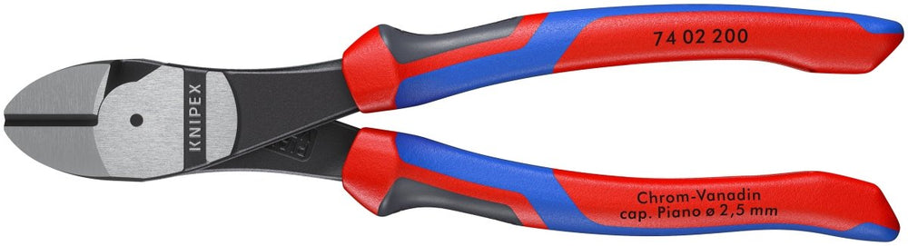 Knipex High Leverage Diagonal Cutters With Comfort Grip 8" 74 02 200