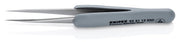 Knipex Stainless Needle Point Tips Precision Tweezers ESD 3 1/2" 92 21 12 ESD