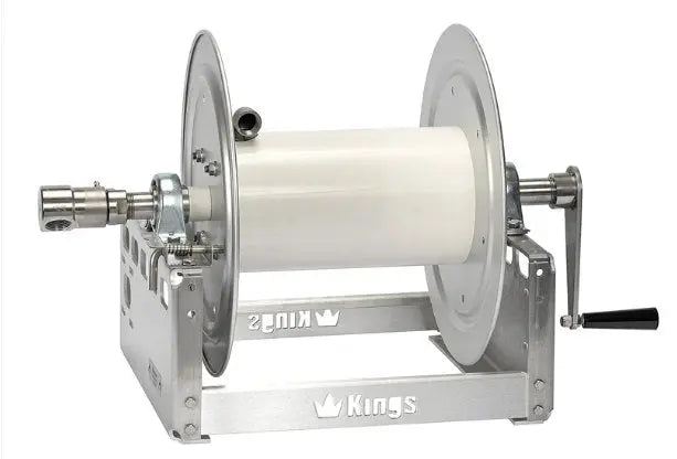 Kings 12" Manual Reel, Aluminum, 1" Manifold KR3A12