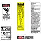 375 lb. Fiberglass Stepladder / Platform ladder Safety Labels