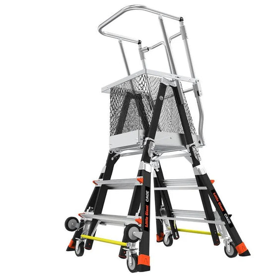Little Giant Safety Cage Model 3 Ft. to 5 Ft. IAA FG with Wheel Lift