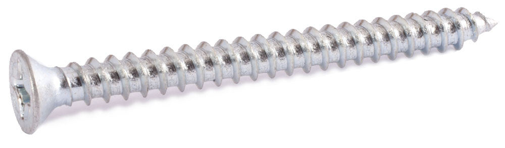 6 x 1 1/2 Phil Flat Sheet Metal Screw Zinc Plated