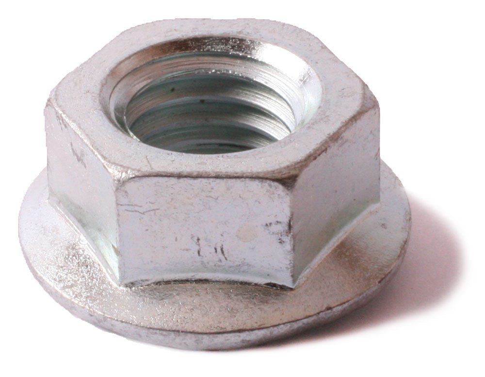 1/4-28 Serrated Flange Nut – Zinc Plated