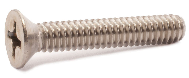 2-56 x 3/16 18-8 Stainless Steel Phillips Flat Machine Screw