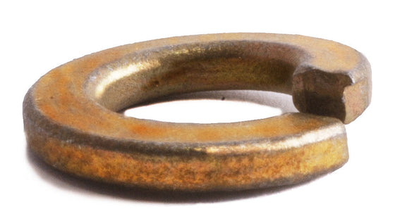 9/16 Grade 8 Split Lockwasher Yellow Zinc Plated