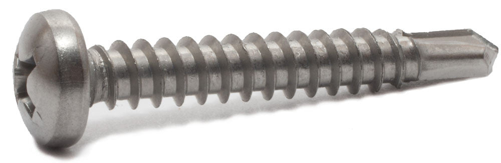 8-18 x 5/8 Stainless Steel Phillips Pan Self-Drilling Screw 410
