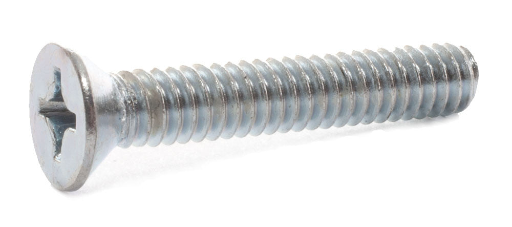 1/4-20 x 1/2 Phillips Flat Machine Screw – Zinc