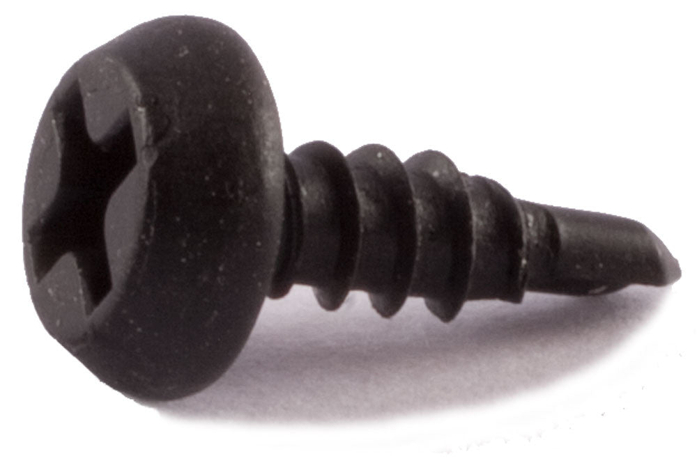 6-20 x 7/16 Phillips Pan Self-Drilling Framing Screws Black – Phosphate (10000)