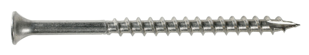 10 x 3 1/2 Simpson Bugle-Head Wood Decking Screws - Square Drive T17 316 Stainless Steel - Bulk Pail (1000)