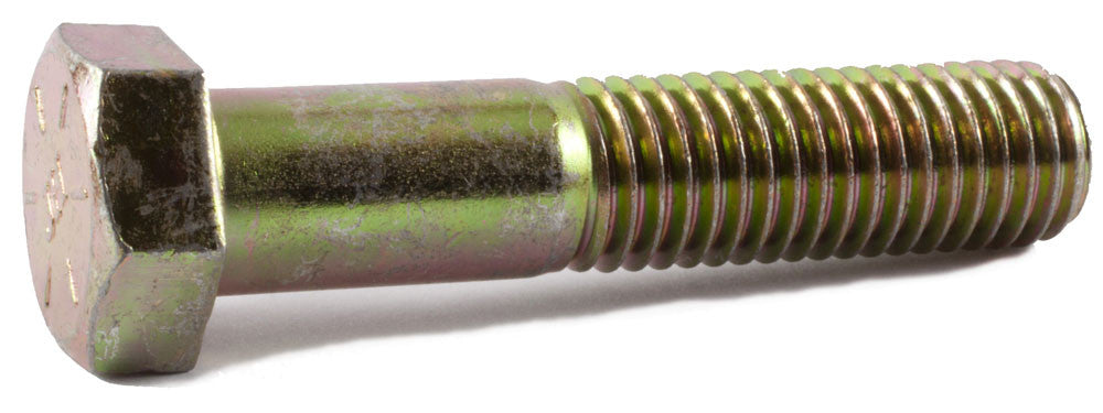 7/8-9 x 3 Grade 8 Hex Cap Screw – Yellow Zinc
