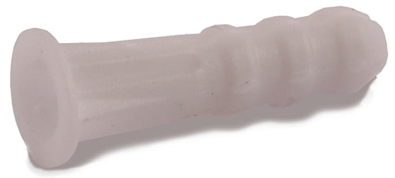 8-10-12 x 1 Ribbed Plastic Anchor Nylon White
