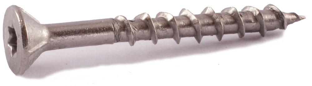 #10 x 2 Simpson 6-Lobe Flat-Head Deck-Drive™ DWP Wood Screws 316 Stainless Steel (T25) - Box (2500)