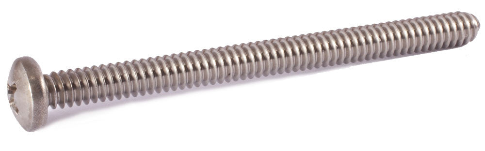 10-32 x 2 1/4 Phillips Pan Machine Screw 18-8 Stainless Steel