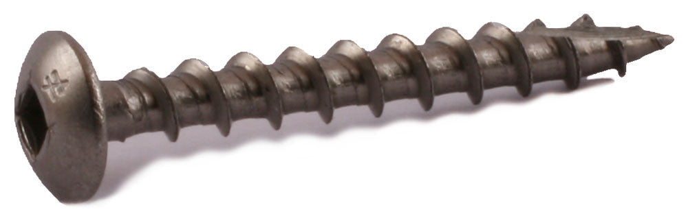 8 x 1 Simpson Truss-Head Wood Screws - Square Drive 305 Stainless Steel - Box (100)